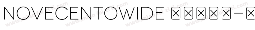 NovecentoWide 作者和音社字体转换